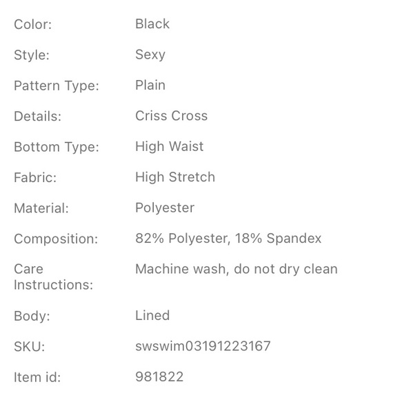 NWT - Crisscross High Waisted Bikini Bottom - Picture 4 of 4